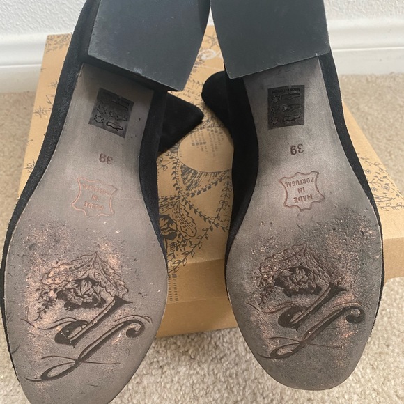 Free People Cecile Black Suede Ankle Boot - Picture 5 of 6